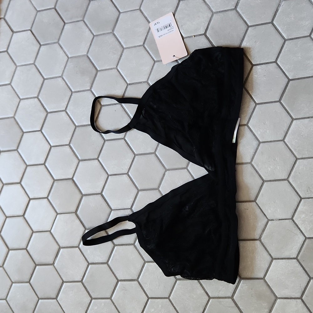 Sheer mesh bra